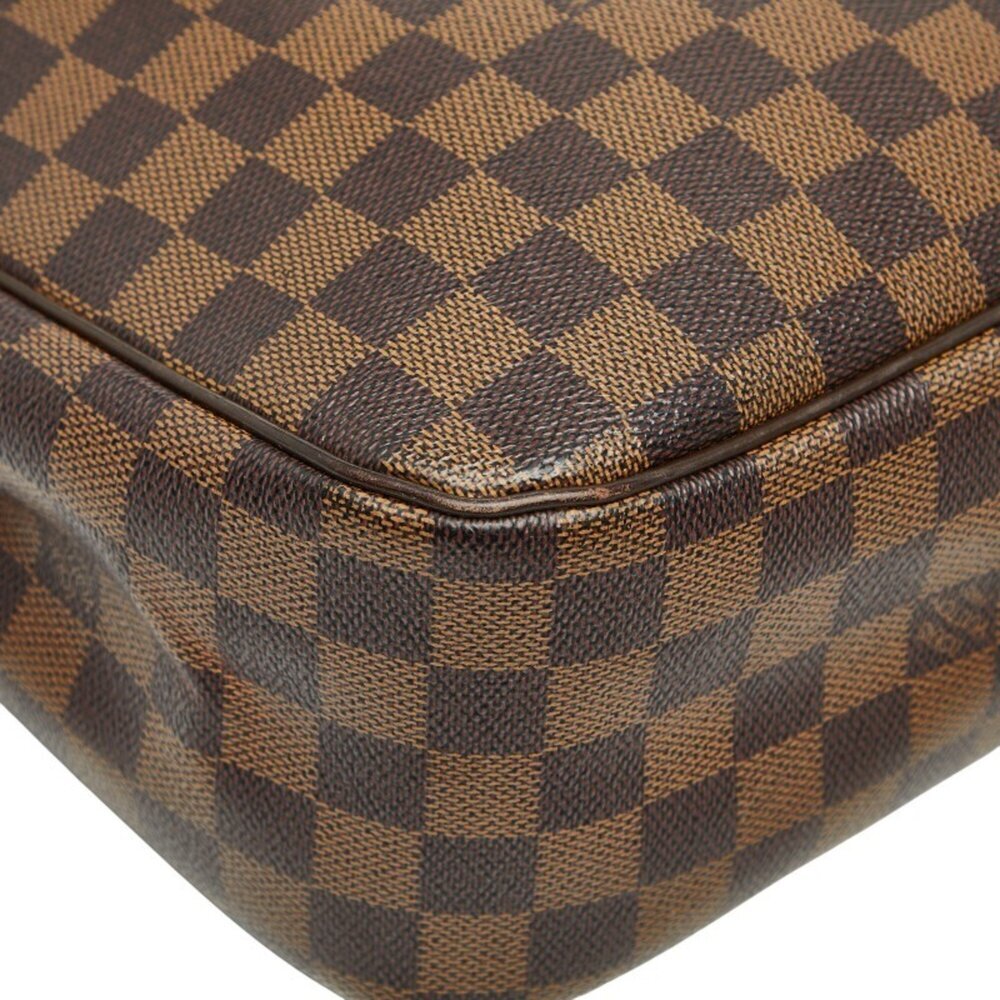 LOUIS VUITTON Authentic Brown Damier Leather Tote Bag - Picture 7 of 13